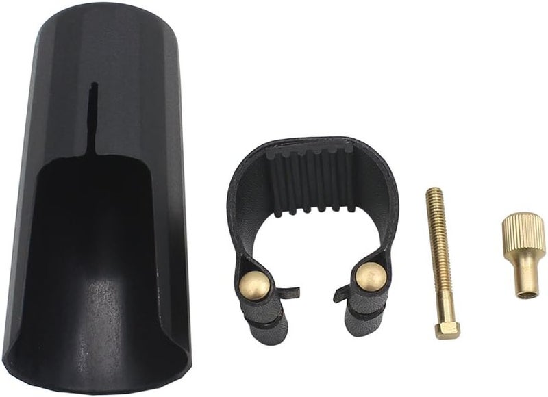Mowind Artificial Leather Compact Durable Ligature Fastener for Alto Sax Saxophone Rubber Mouthpiece - Image 4